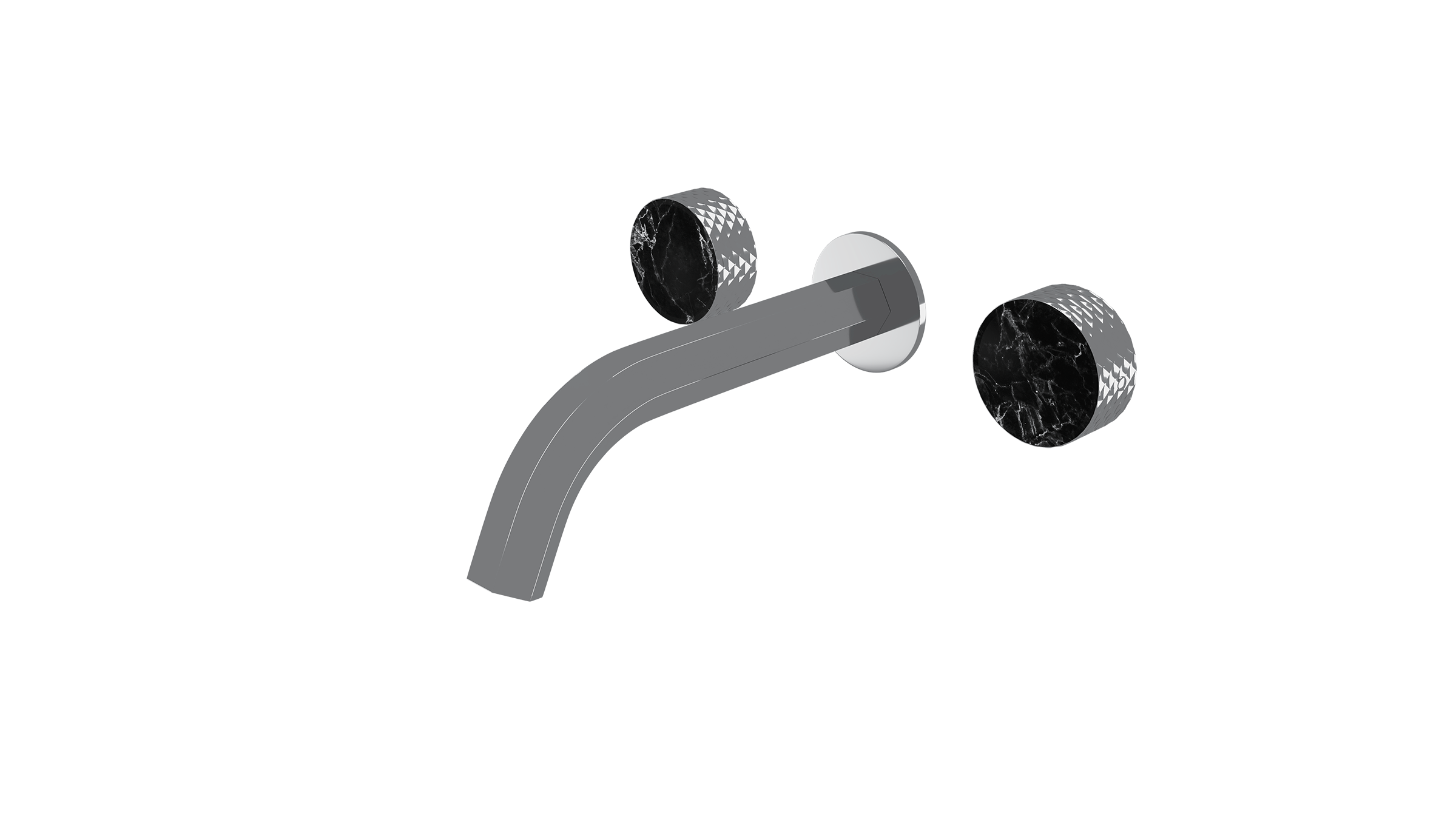 Venezia 3 Hole Basin Mixer Wall Mount